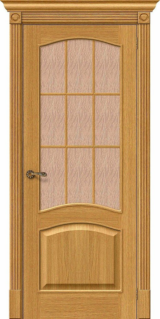 Межкомнатная дверь Вуд Классик-33 Natur Oak Bronze Gloria