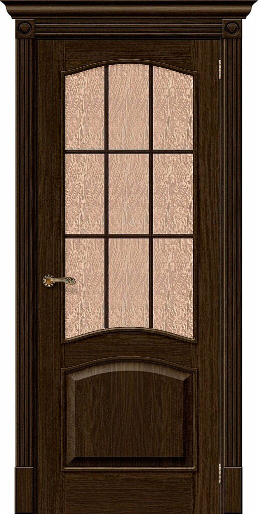 Межкомнатная дверь Вуд Классик-33 Golden Oak Bronze Gloria
