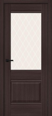 Межкомнатная дверь Прима-3 Wenge Melinga White Сrystal
