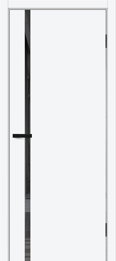 Межкомнатная дверь Браво-0.40.П White Silk Mirox Grey