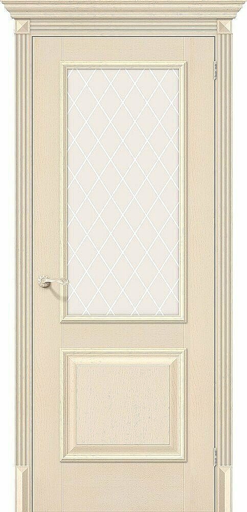 Межкомнатная дверь Классико-13 Ivory White Сrystal