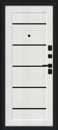 Борн/SBlack Букле черное/Bianco Melinga 205*86 правое