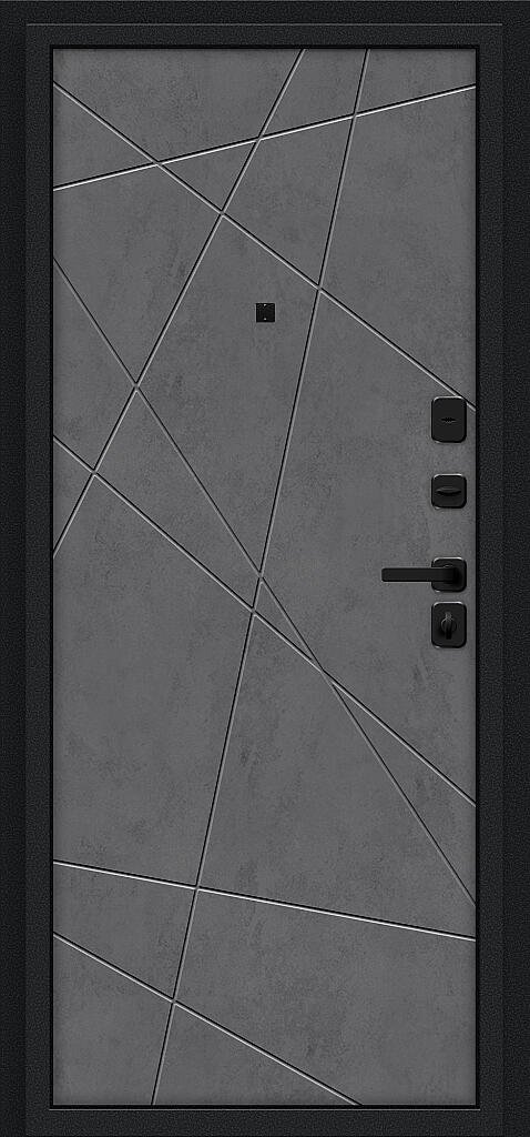 Граффити-5/SBlack Букле черное/Slate Art 205*86 левое