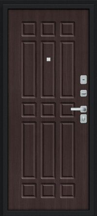 Мило МФ/BChrome Букле черное/Wenge Melinga 205*86 левое