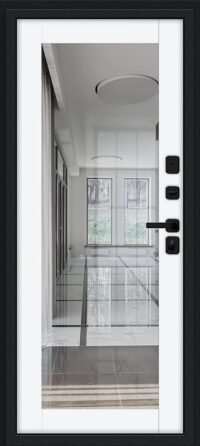 Thermo Флэш МФ/SBlack Букле черное/White Silk 205*86 левое